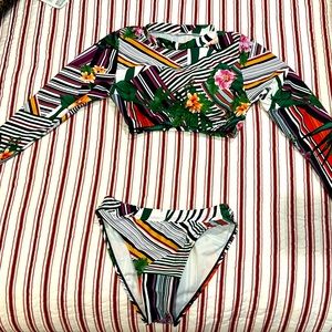 Two piece bathing suit